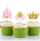 Princess Birthday Party Cupcake Toppers for Decoration