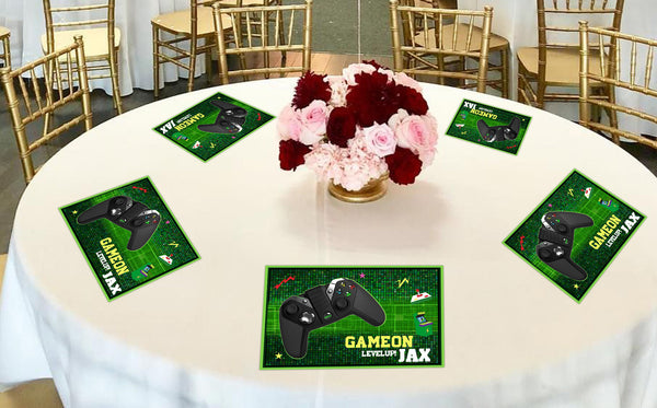 Gaming Theme Birthday Table Mats for Decoration