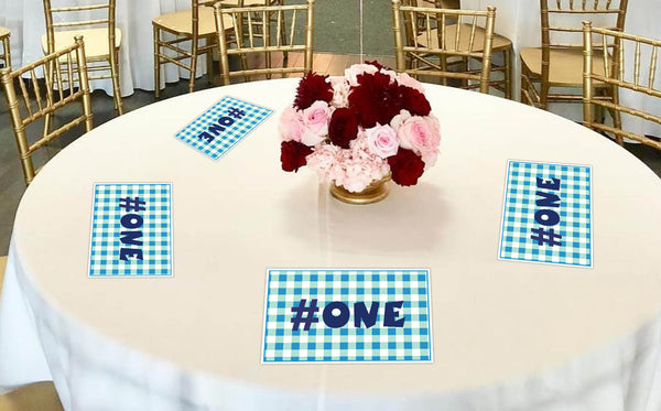 One Is Fun Theme Birthday Table Mats for Decoration