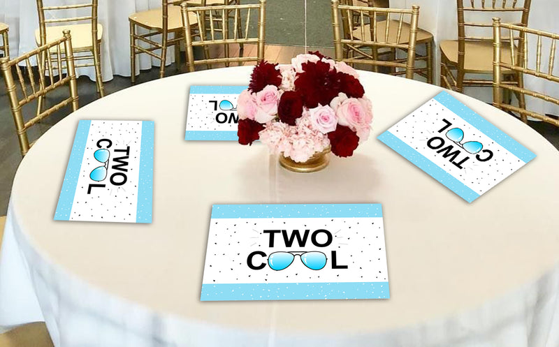 Two Cool Party Birthday Table Mats for Decoration