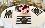 16th Milestone Theme Birthday Table Mats for Decoration