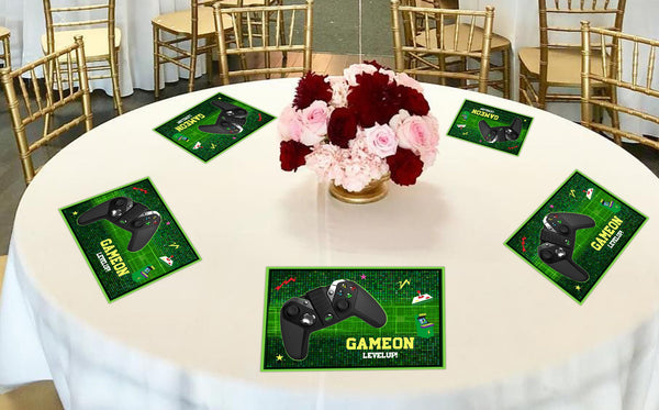 Gaming Theme Birthday Table Mats for Decoration
