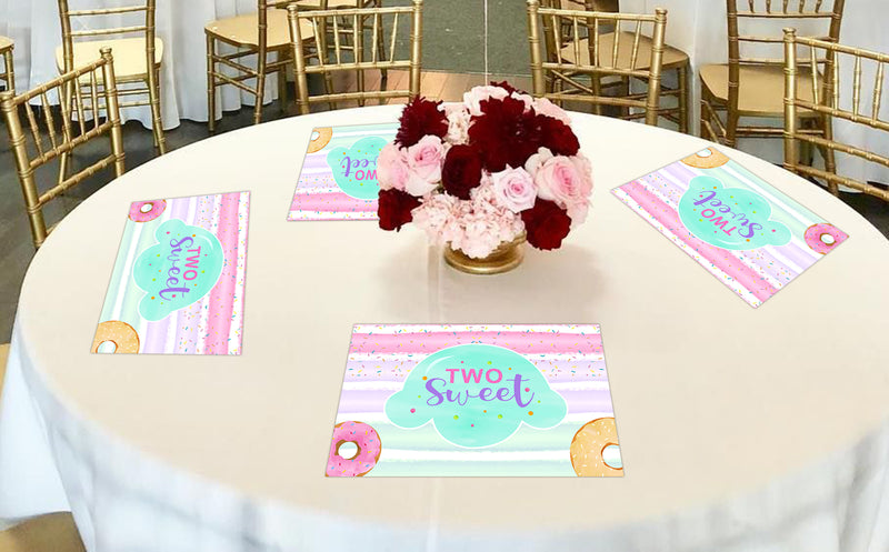 Two Sweet Birthday Table Mats for Decoration