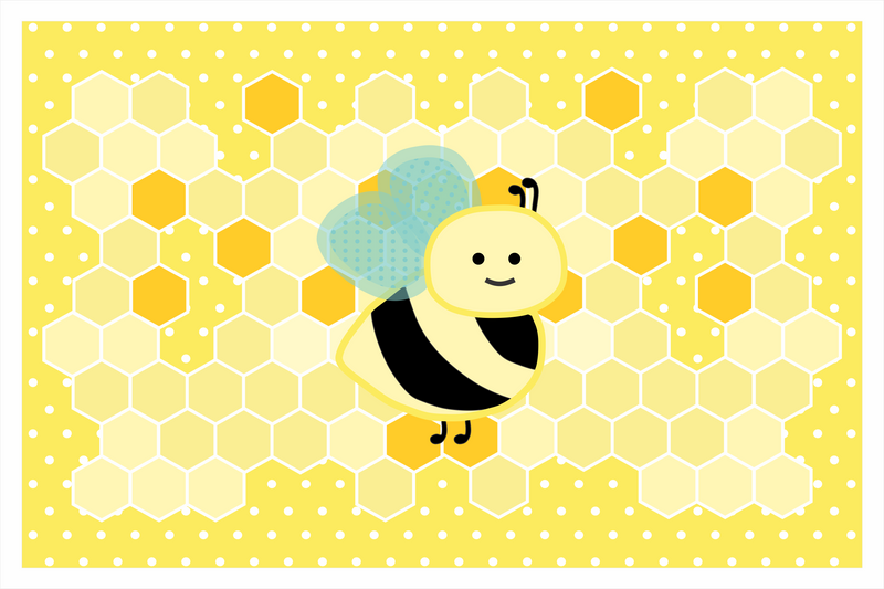 "What It Will Bee" Baby Shower Theme Table Mats for Decoration