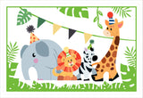 Jungle Safari Theme Birthday Table Mats for Decoration