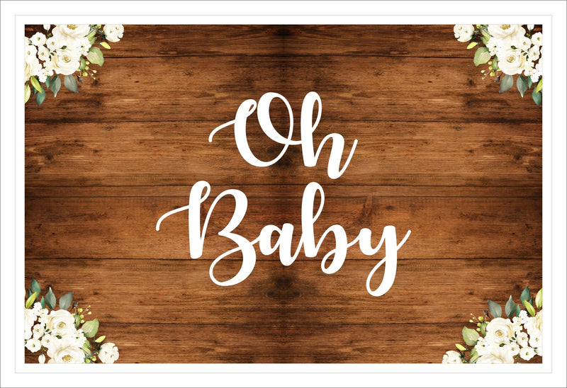 "Oh Baby" Theme Baby Shower Theme Table Mats for Decoration