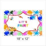 Art and Paint  Birthday Table Mats for Decoration