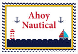 Nautical Theme Birthday Table Mats for Decoration