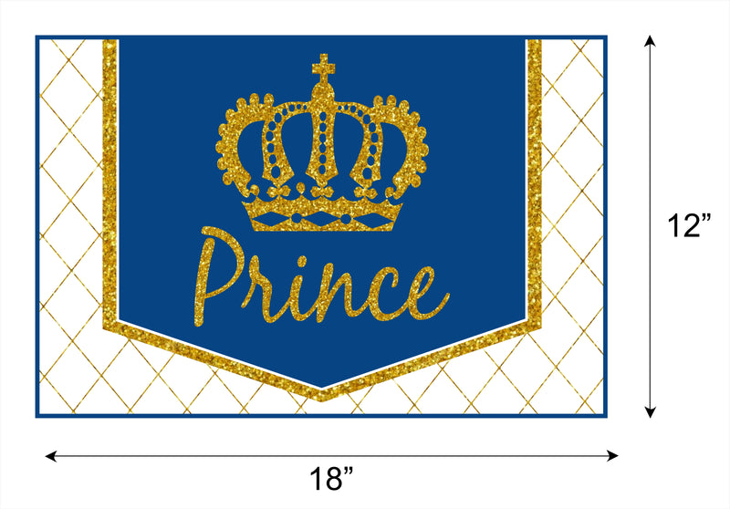 Prince Theme Birthday Table Mats for Decoration