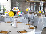 Rainbow Theme Birthday Party Table Toppers for Decoration