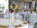 16th Theme Birthday Party Table Toppers for Decoration