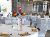 Super Hero Theme Birthday Party Table Toppers for Decoration