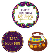 Little Krishna Theme Birthday Party Table Toppers for Decoration