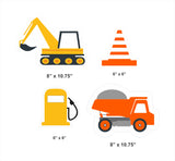 Construction Theme Birthday Party Table Toppers for Decoration