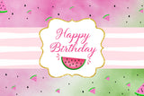 One In A Melon Theme Birthday Table Mats for Decoration