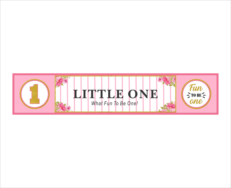 One Is Fun Birthday Party Long Banner for Decoration