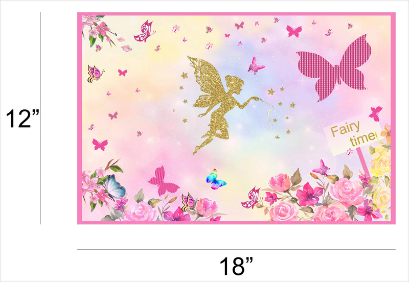 Butterflies and Fairies Theme Birthday Table Mats for Decoration