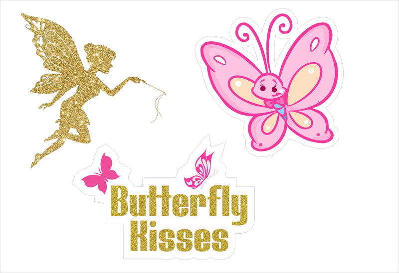 Butterflies and Fairies Theme Birthday Party Table Toppers for Decoration