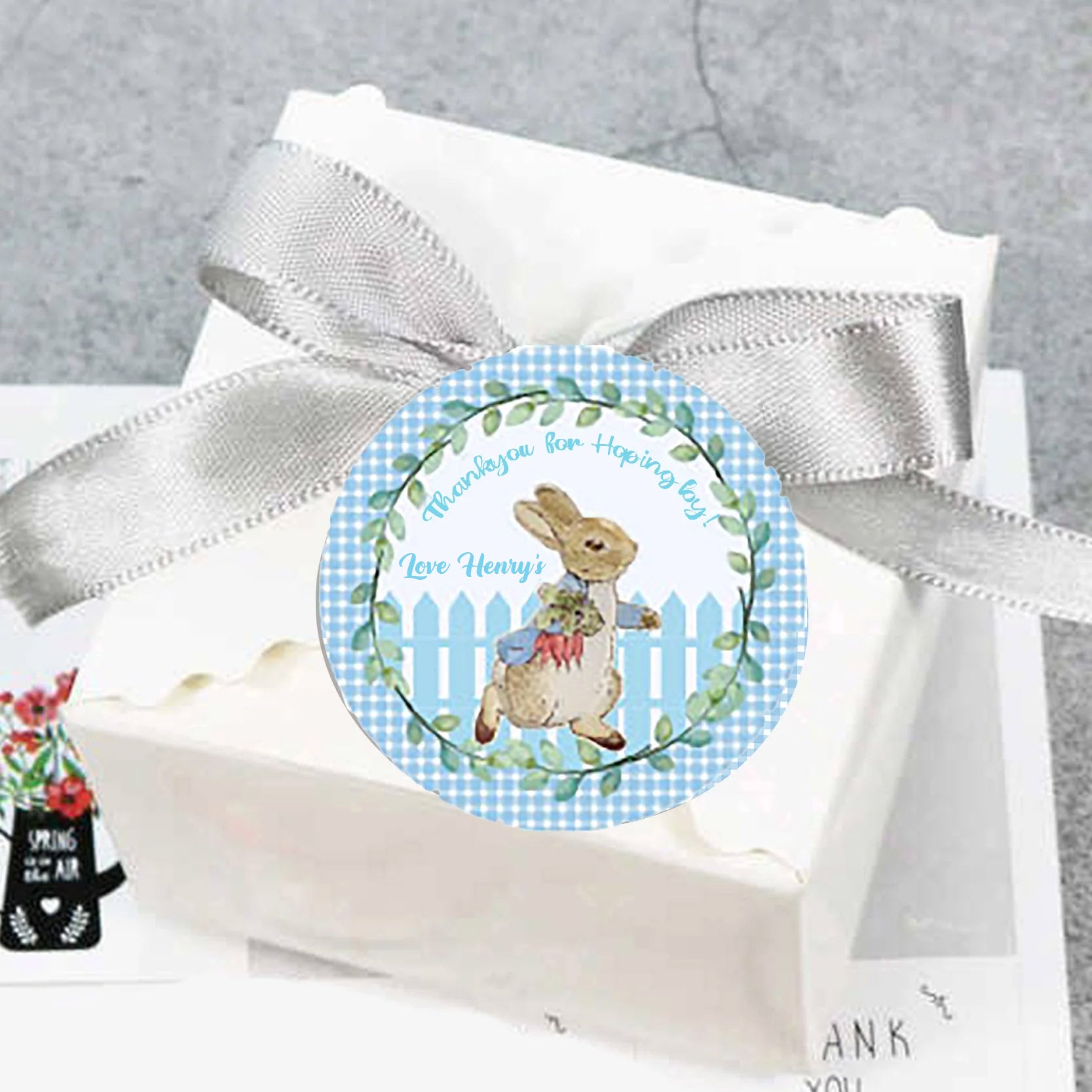 Bunny Birthday Party Thank You Tags/Return Gift tags