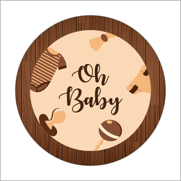 "Oh Baby" Baby Shower Theme Party Thank You Tags/Return Gift Tags