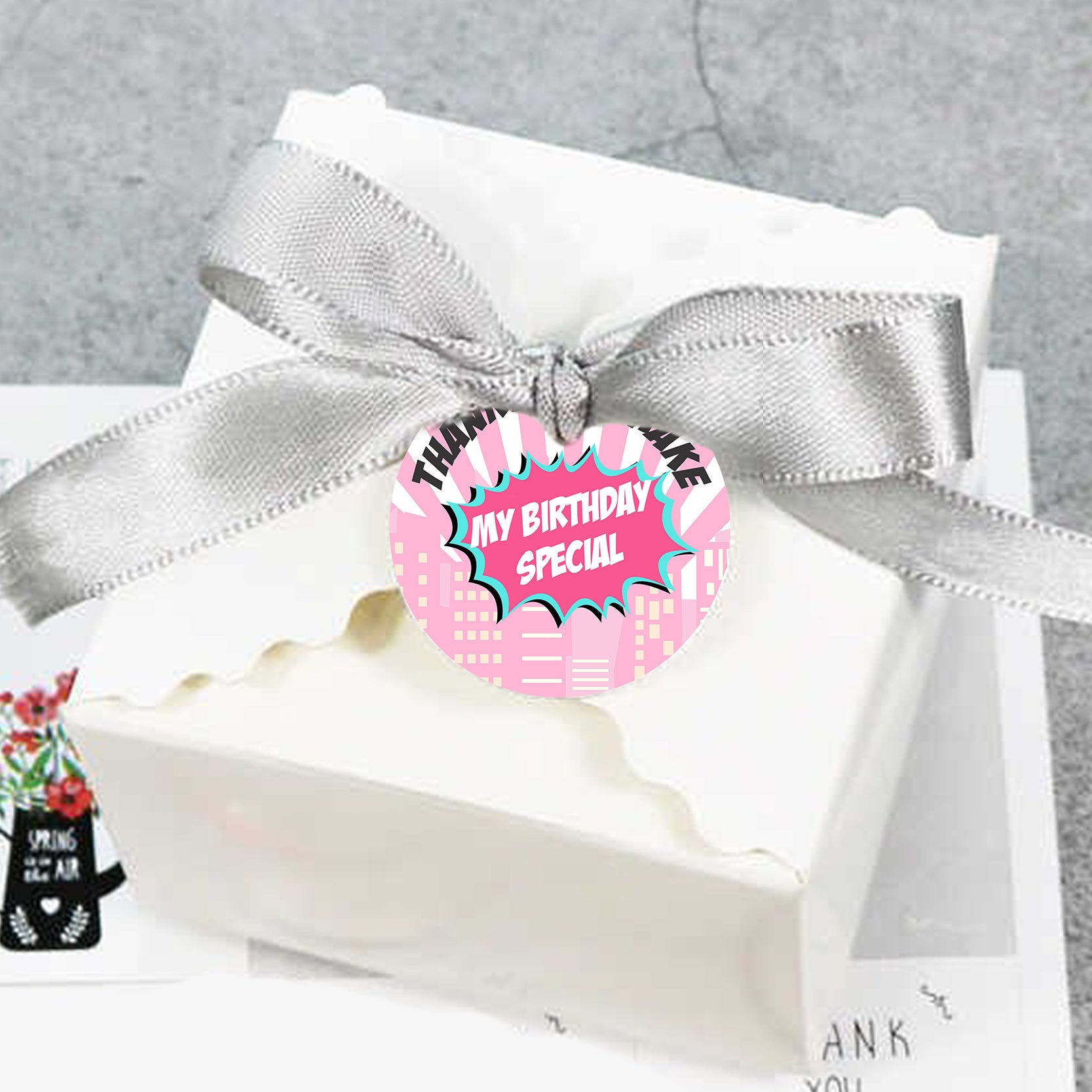 Super Girl Birthday Party Thank You Tags/Return Gift tags