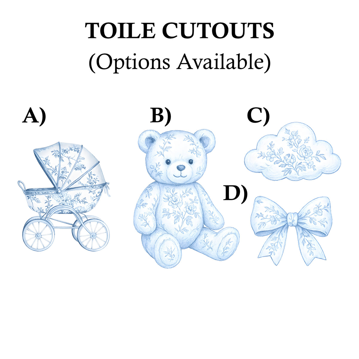 Toile Party Cutouts / Props