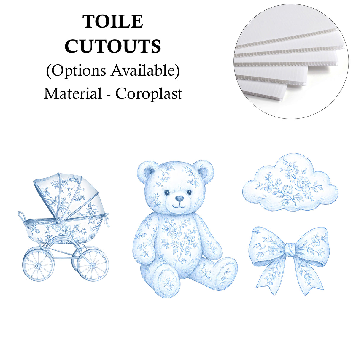 Toile Party Cutouts / Props