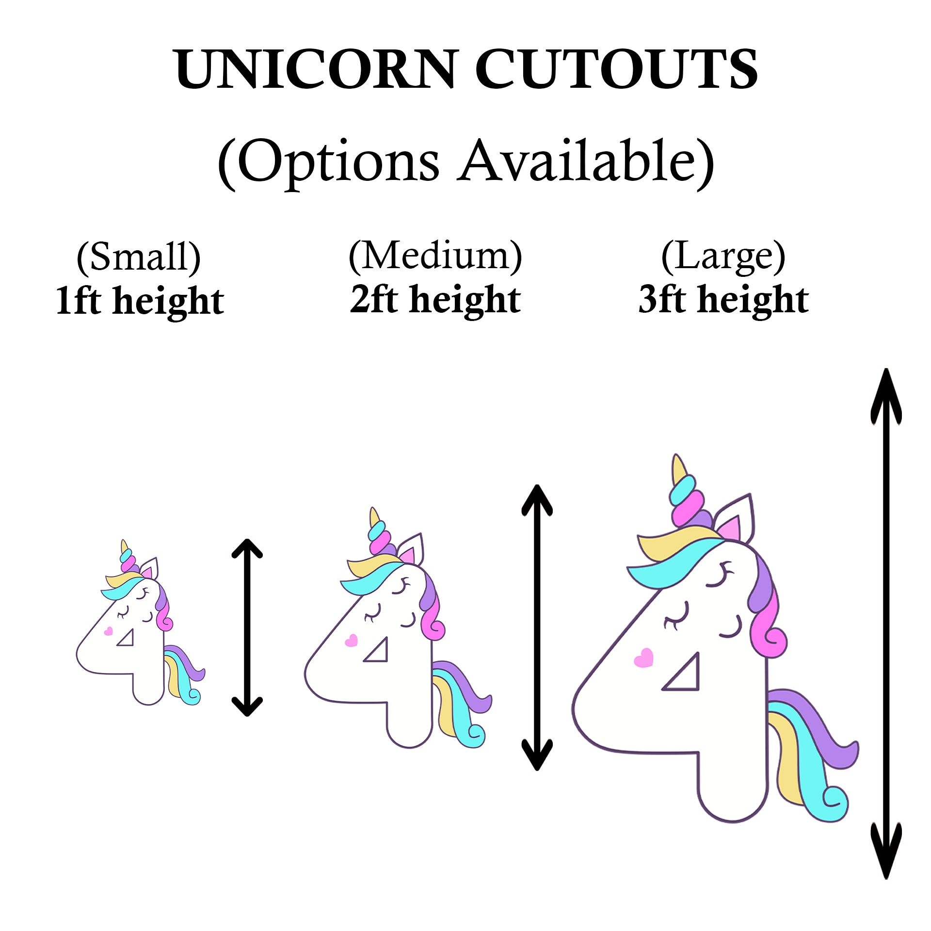 Unicorn Party Cutouts / Props