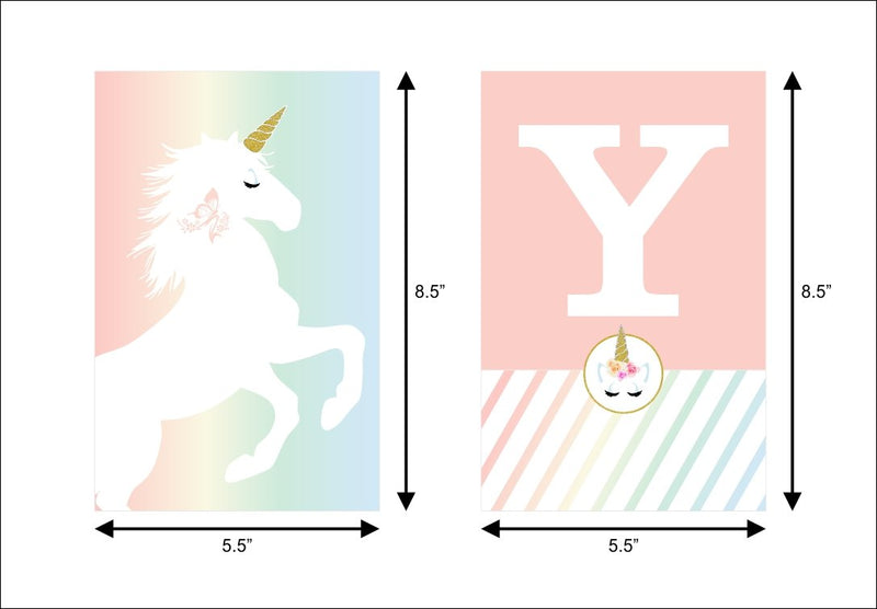 Unicorn Theme Birthday Party Personalized Multi-Saver Combo For Your Kids First Birthday