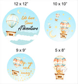 Hot Air Balloon Birthday Party Theme Hanging Set for Decoration.