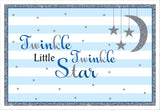 Twinkle Twinkle Little Star Theme Birthday Table Mats for Decoration