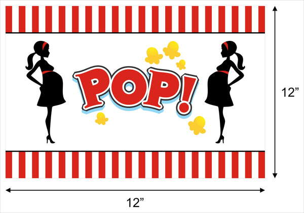 "Ready To Pop" Baby Shower Theme Table Mats for Decoration