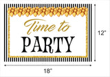 80th Milestone Theme Birthday Table Mats for Decoration