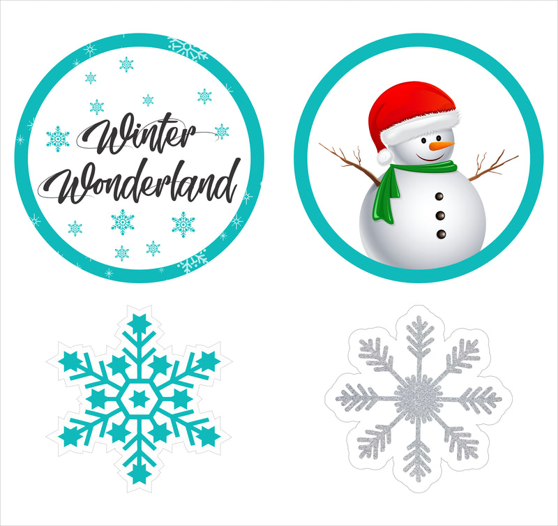 Winter Wonderland Theme Birthday Party Theme Hanging Set for Decoration