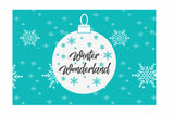 Winter Wonderland Theme Birthday Table Mats for Decoration