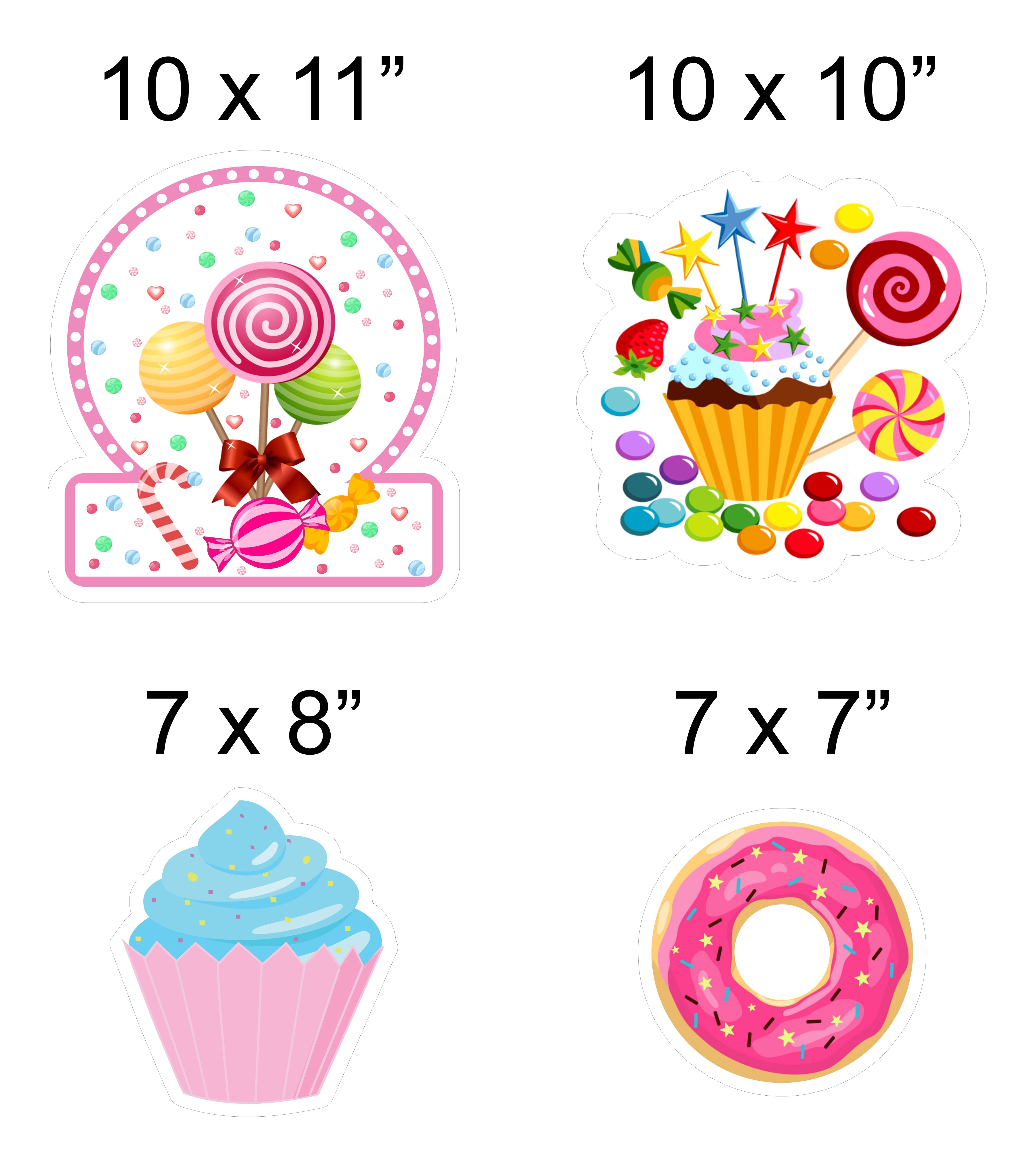 Candyland Theme Birthday Party Theme Hanging Set for Decoration