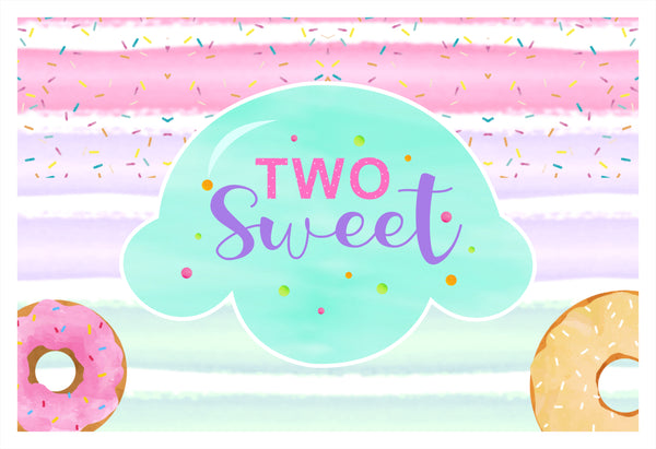 Two Sweet Birthday Table Mats for Decoration