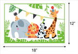 Jungle Safari Theme Birthday Table Mats for Decoration