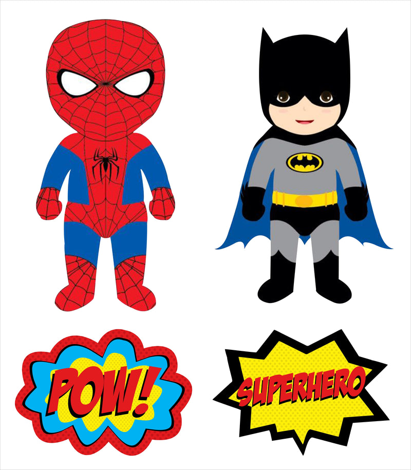 Super Hero Theme Birthday Party Theme Hanging Set for Decoration