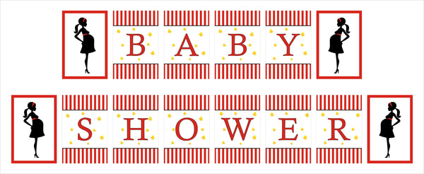 "Ready To Pop" Baby Shower Theme Party Banner for Decoration