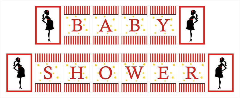 "Ready To Pop" Baby Shower Theme Party Banner for Decoration