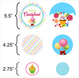 Candyland Birthday Party Table Confetti