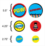 Super Hero Birthday Party Table Confetti