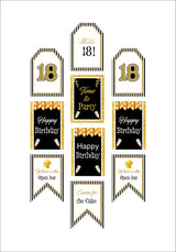 18th  Birthday Party Door Wall Banner