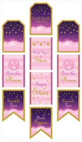 Twinkle Twinkle Little Star Theme Birthday Paper Door Banner/ Wall Decoration.