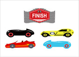 Racing Car Theme Birthday Party Cutouts