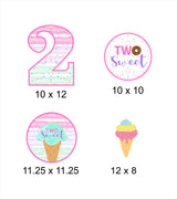 Two Sweet Birthday Party Theme Hanging Set for Decoration