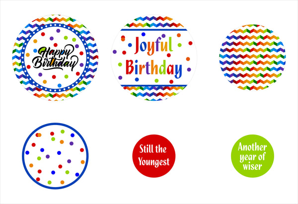 Joyful Party Theme Birthday Party Table Confetti
