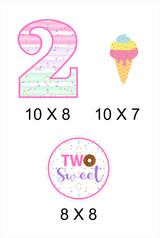 Two Sweet Birthday Party Table Toppers for Decoration