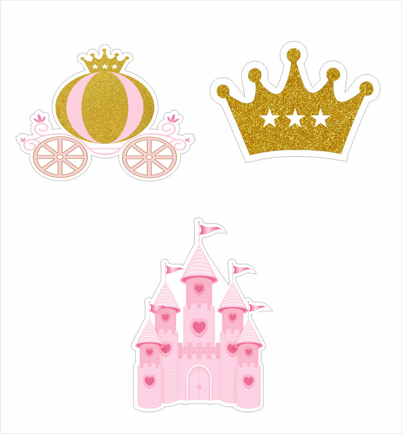 Princess Theme Birthday Party Cutouts